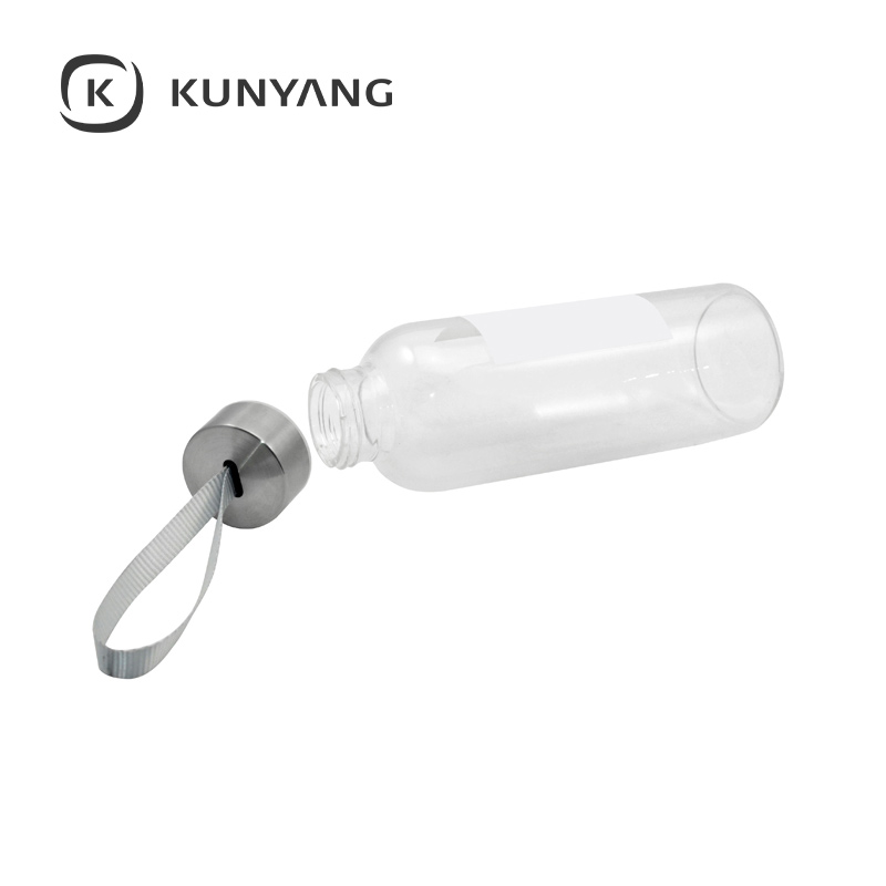 420ml Glass Bottle with White Patch(Square)