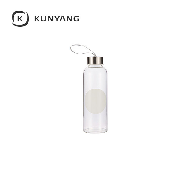 420ml Glass Bottle with White Patch(Oval)