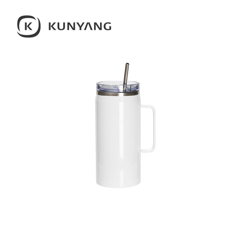 40oz/1200ml Stainless Steel Tumbler with Soft Grip Handle