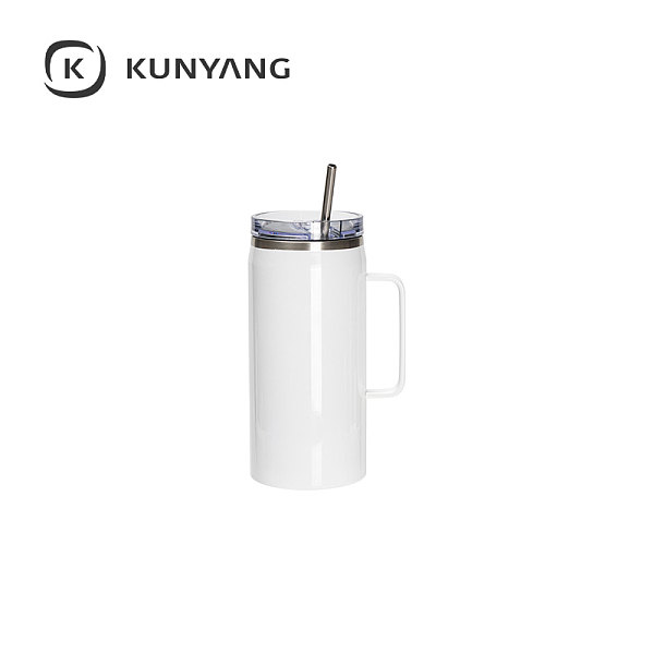 40oz/1200ml Stainless Steel Tumbler with Soft Grip Handle
