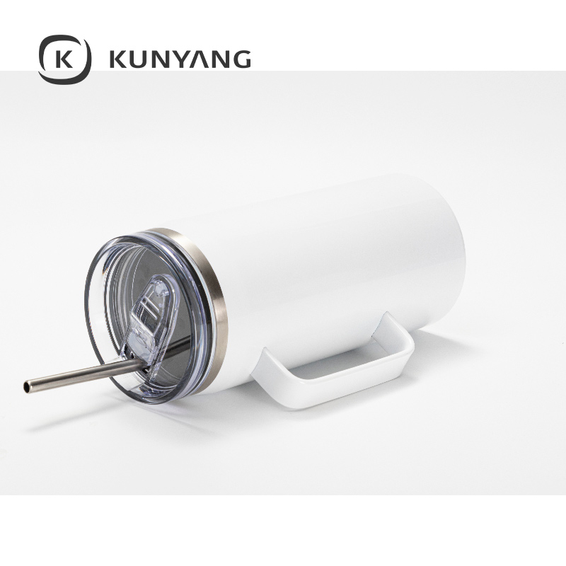 40oz/1200ml Stainless Steel Tumbler with Soft Grip Handle