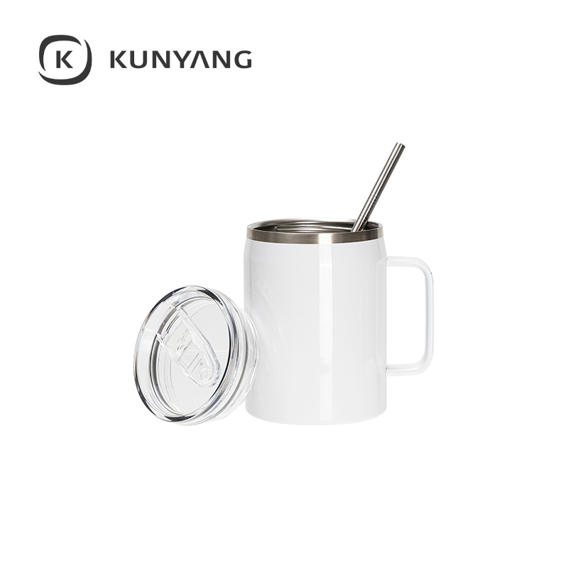 430oz/900ml Stainless Steel Tumbler with Soft Grip Handle