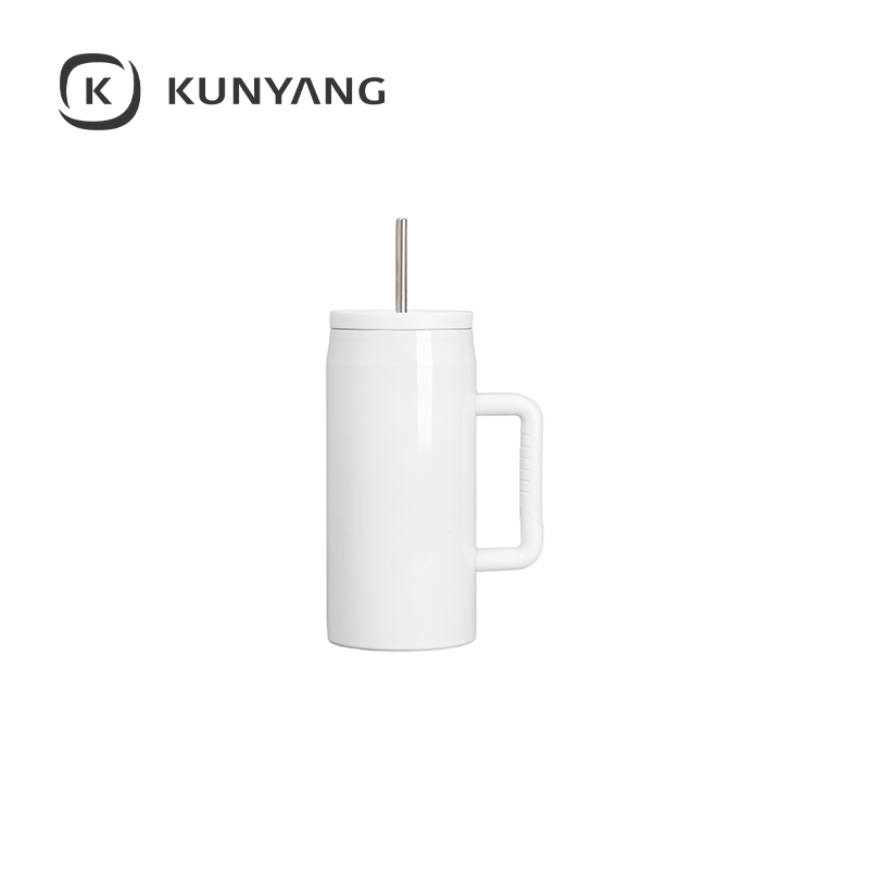 40oz/1200ml Stainless Steel Tumbler with Soft Grip Handle