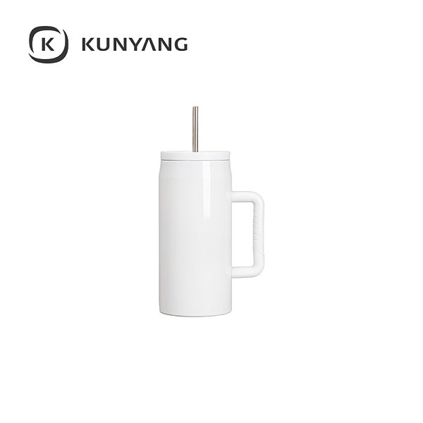 40oz/1200ml Stainless Steel Tumbler with Soft Grip Handle