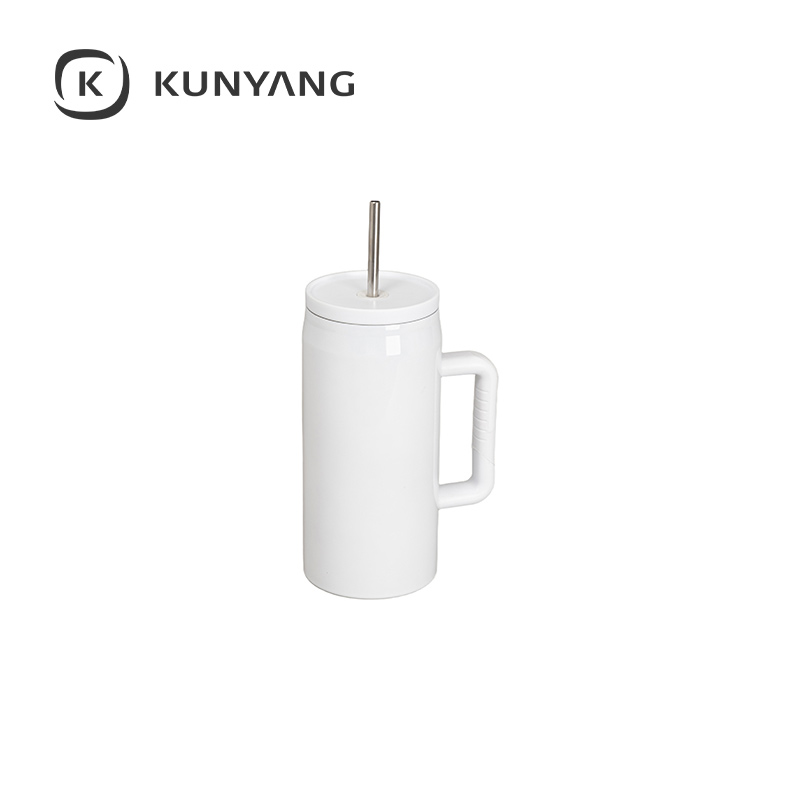 40oz/1200ml Stainless Steel Tumbler with Soft Grip Handle
