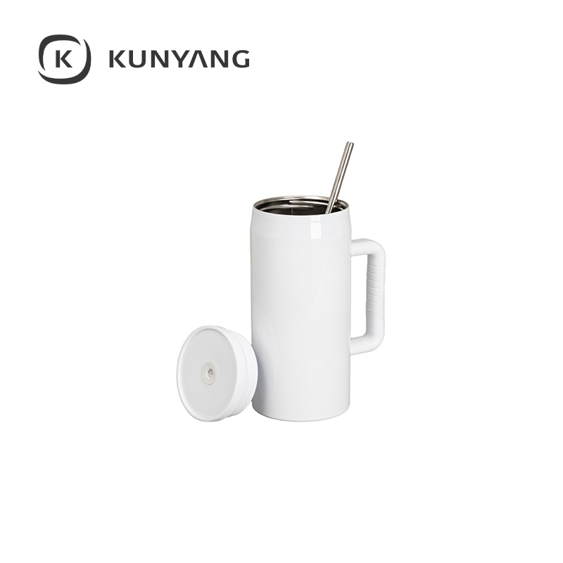 40oz/1200ml Stainless Steel Tumbler with Soft Grip Handle