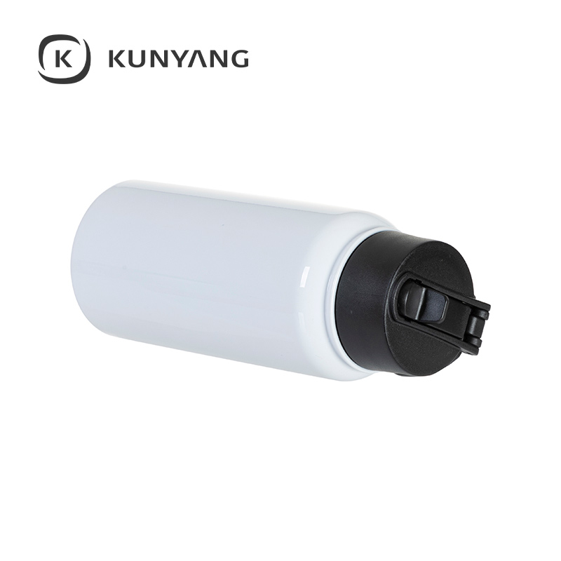 Stainless Steel water Bottle w/Wide Mouth Straw & Portable Lid