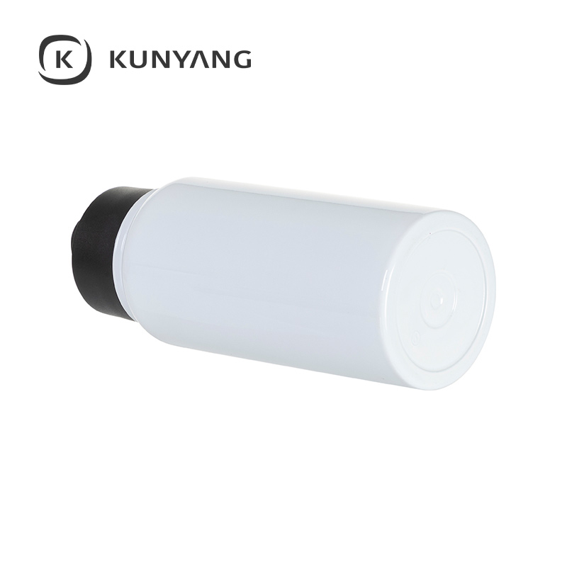 Stainless Steel water Bottle w/Wide Mouth Straw & Portable Lid
