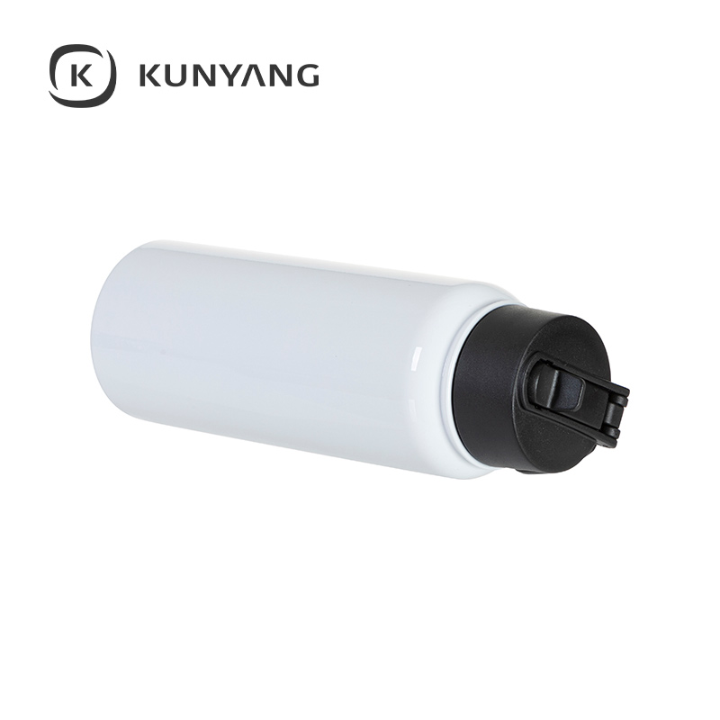 Stainless Steel water Bottle w/Wide Mouth Straw & Portable Lid