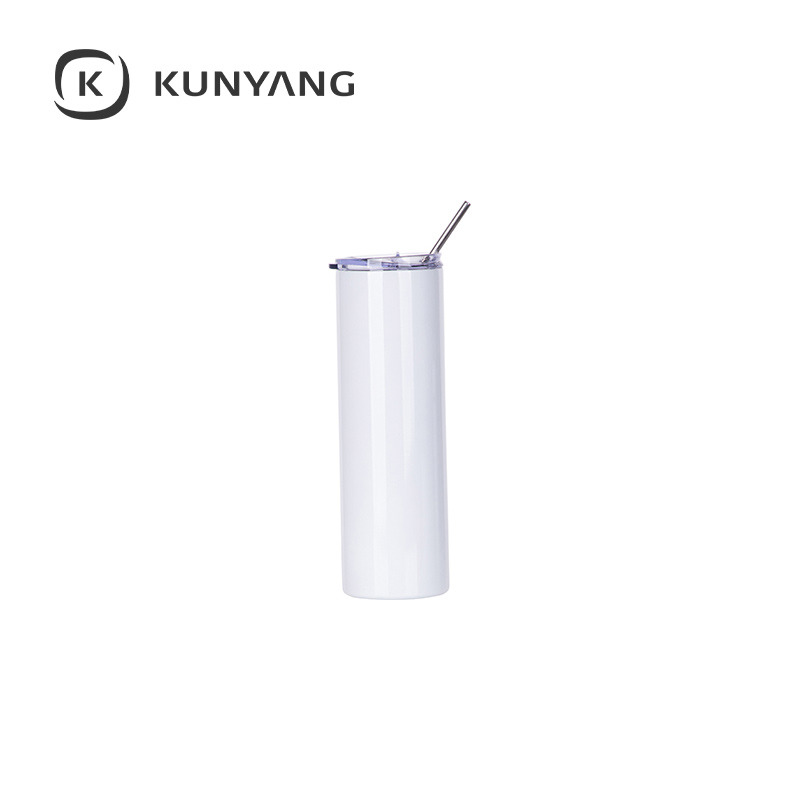 Stainless Steel Tumbler with Straw & Lid