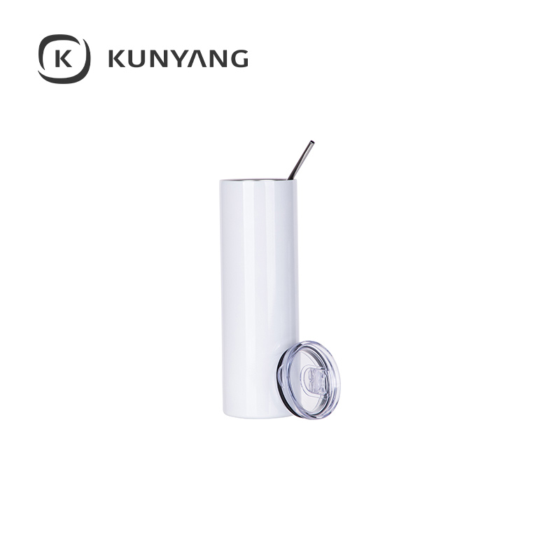 Stainless Steel Tumbler with Straw & Lid