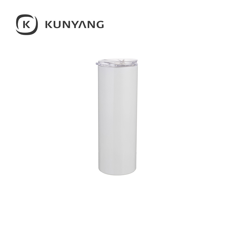 Stainless Steel Tumbler with Straw & Lid