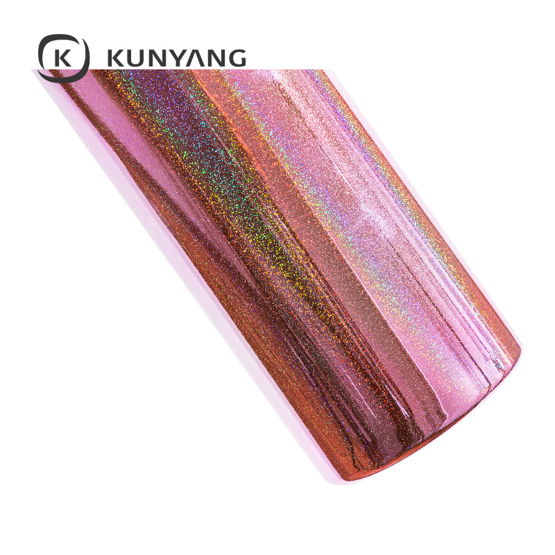 20oz/600ml Metallic Plated Glitter Skinny Tumbler Pink