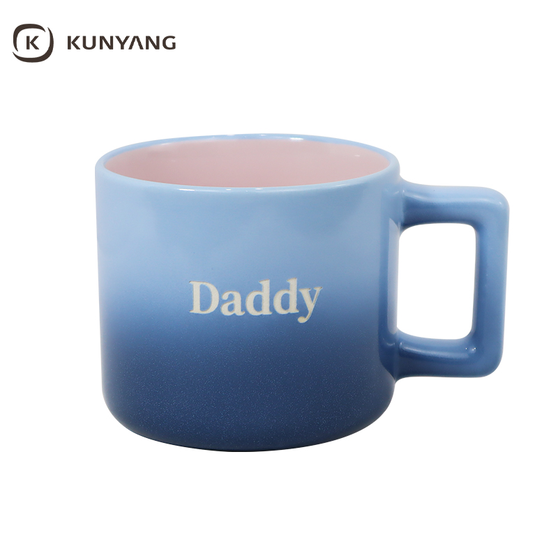 Daddy Mummy Mini Family Letter Printed Ombre Color Drinking Cup Set
