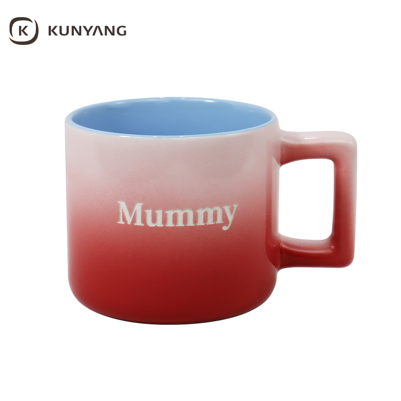 Daddy Mummy Mini Family Letter Printed Ombre Color Drinking Cup Set