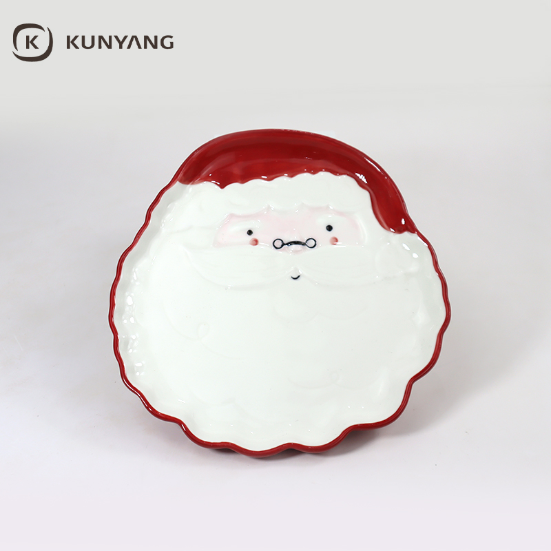 Christmas Santa Shaped Ceramic Cup & Bowl