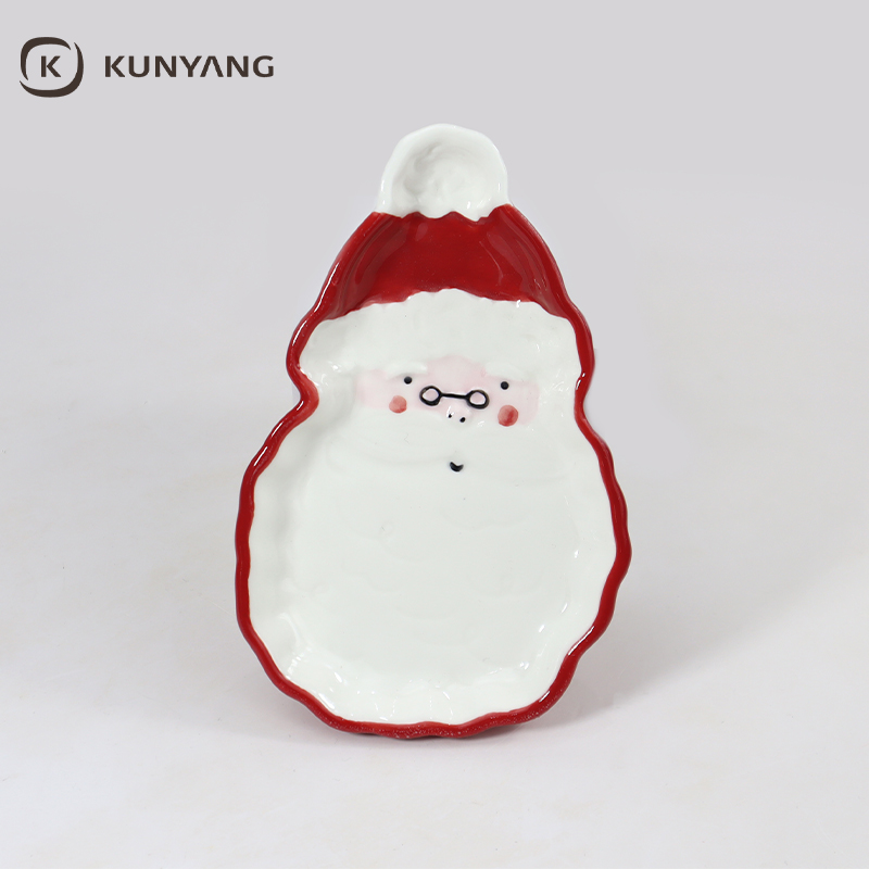 Christmas Santa Shaped Ceramic Cup & Bowl