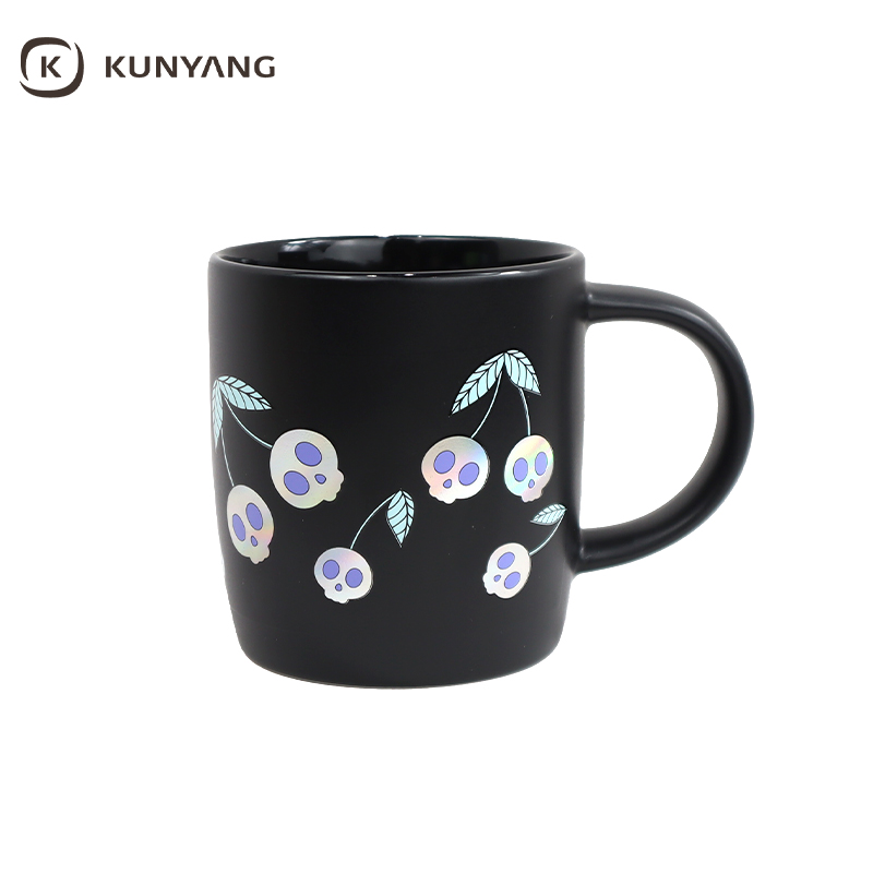 Wholesale Multi-Color Matte Ombre Halloween Gift Ceramic Cup