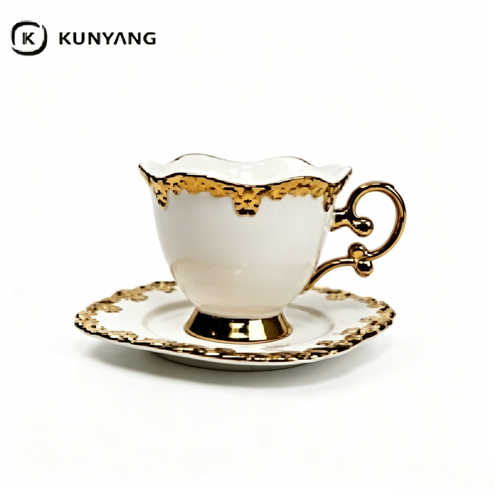 Ceramic Cup and Saucer Set