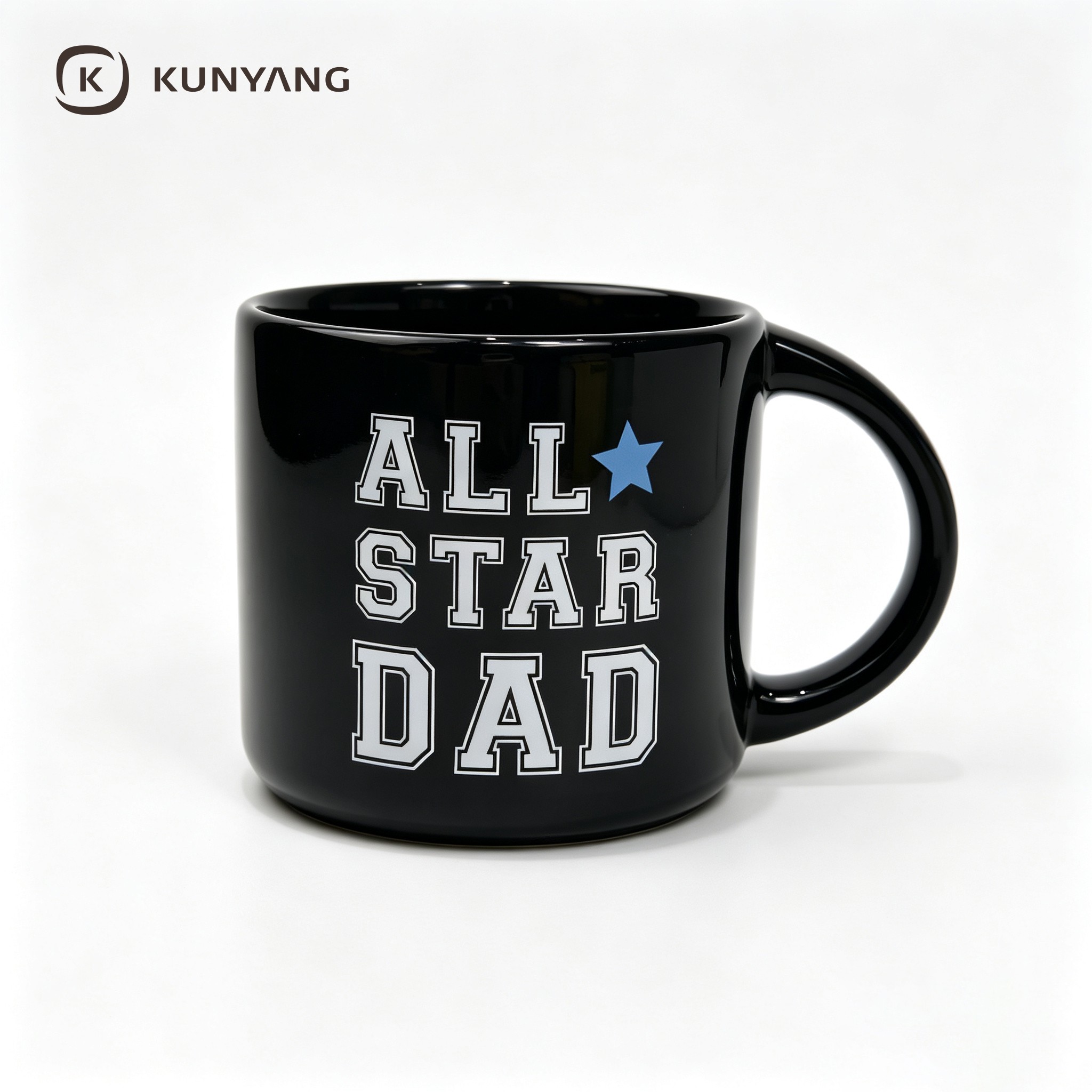 All Star Dad Black Coffee Mug