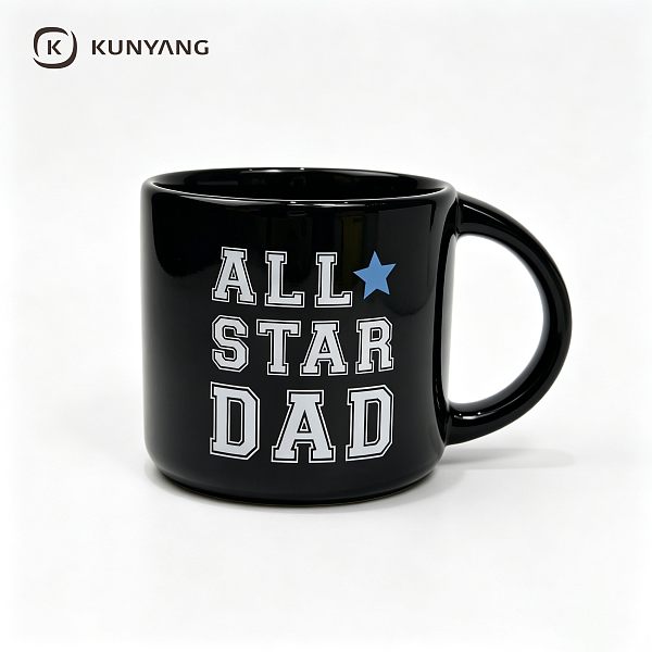 All Star Dad Black Coffee Mug