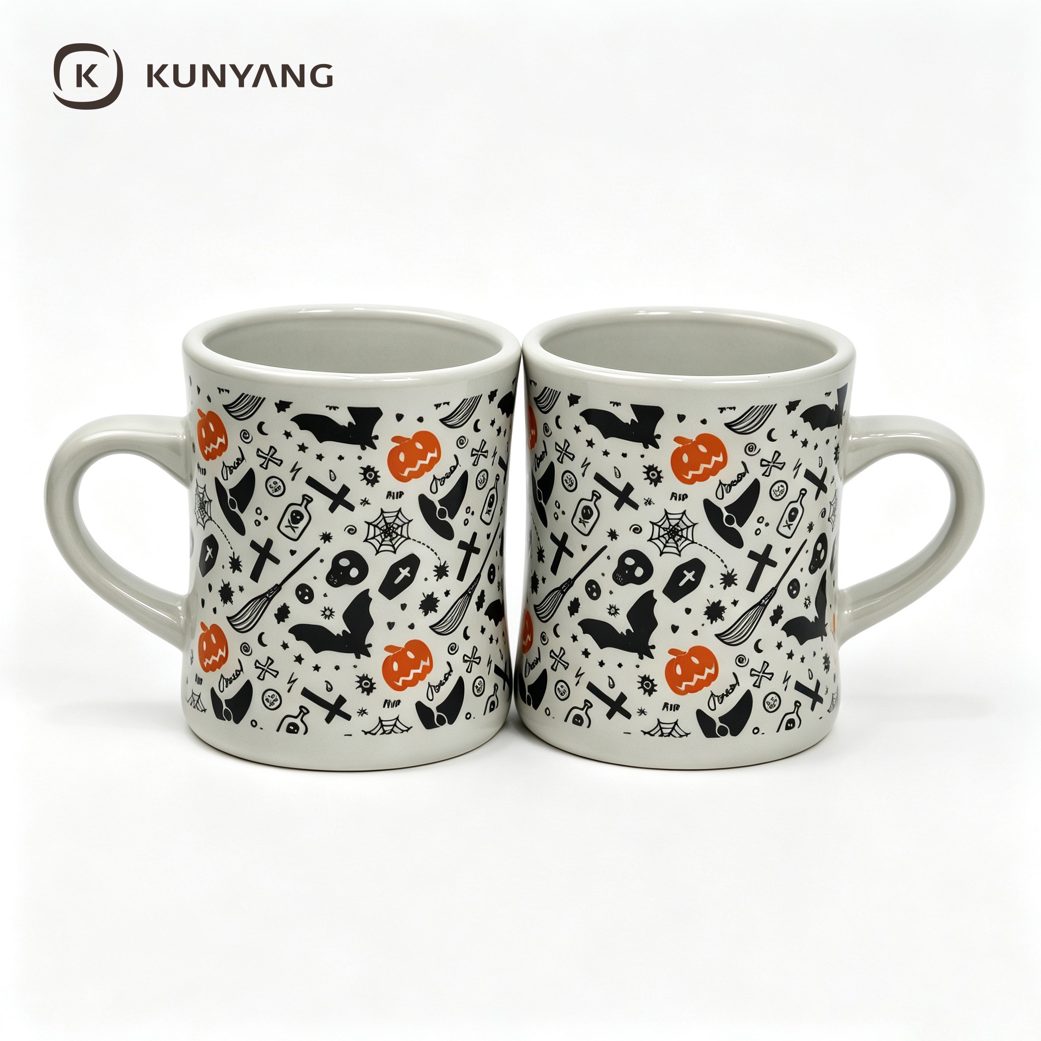Speckled Pumpkin Fall Coffee Cups