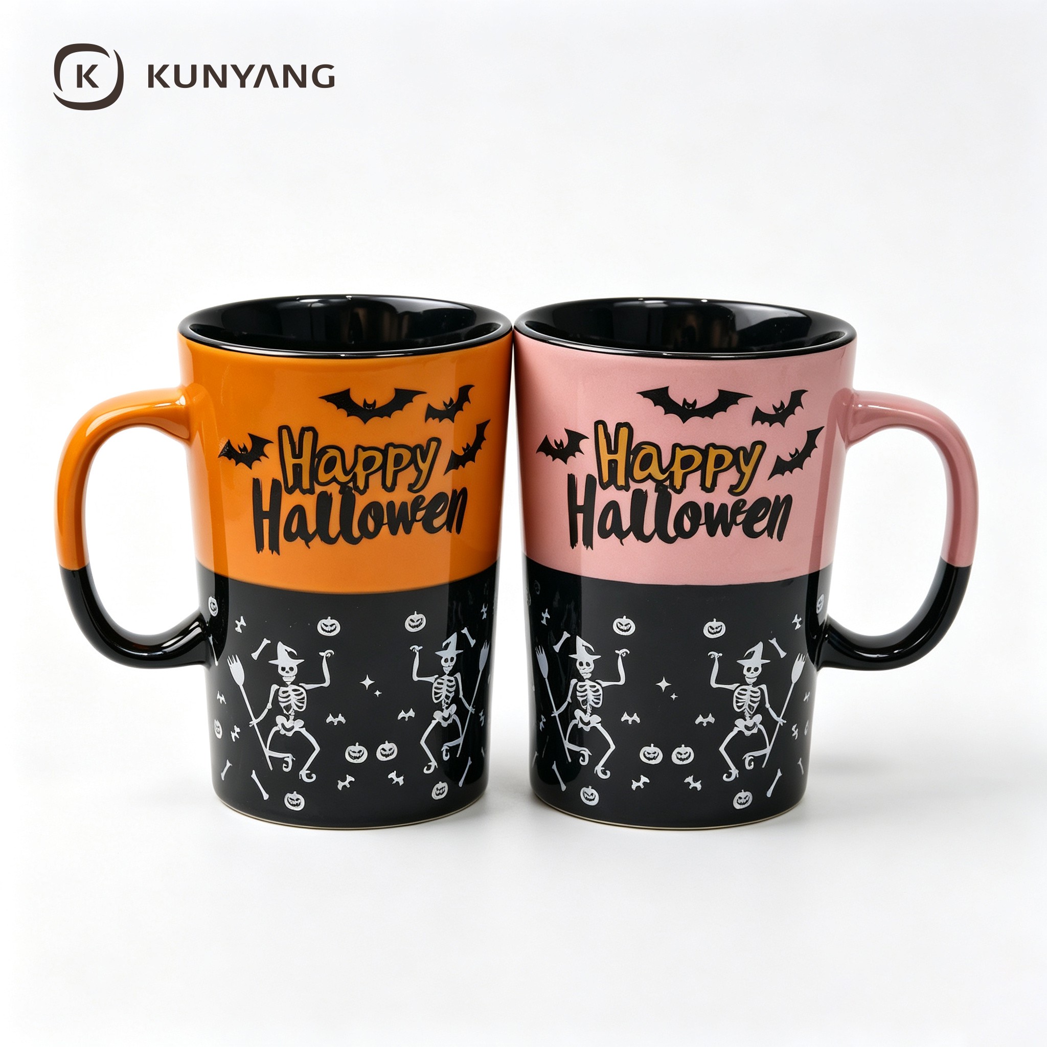 Two Tone Halloween Coffee Cups