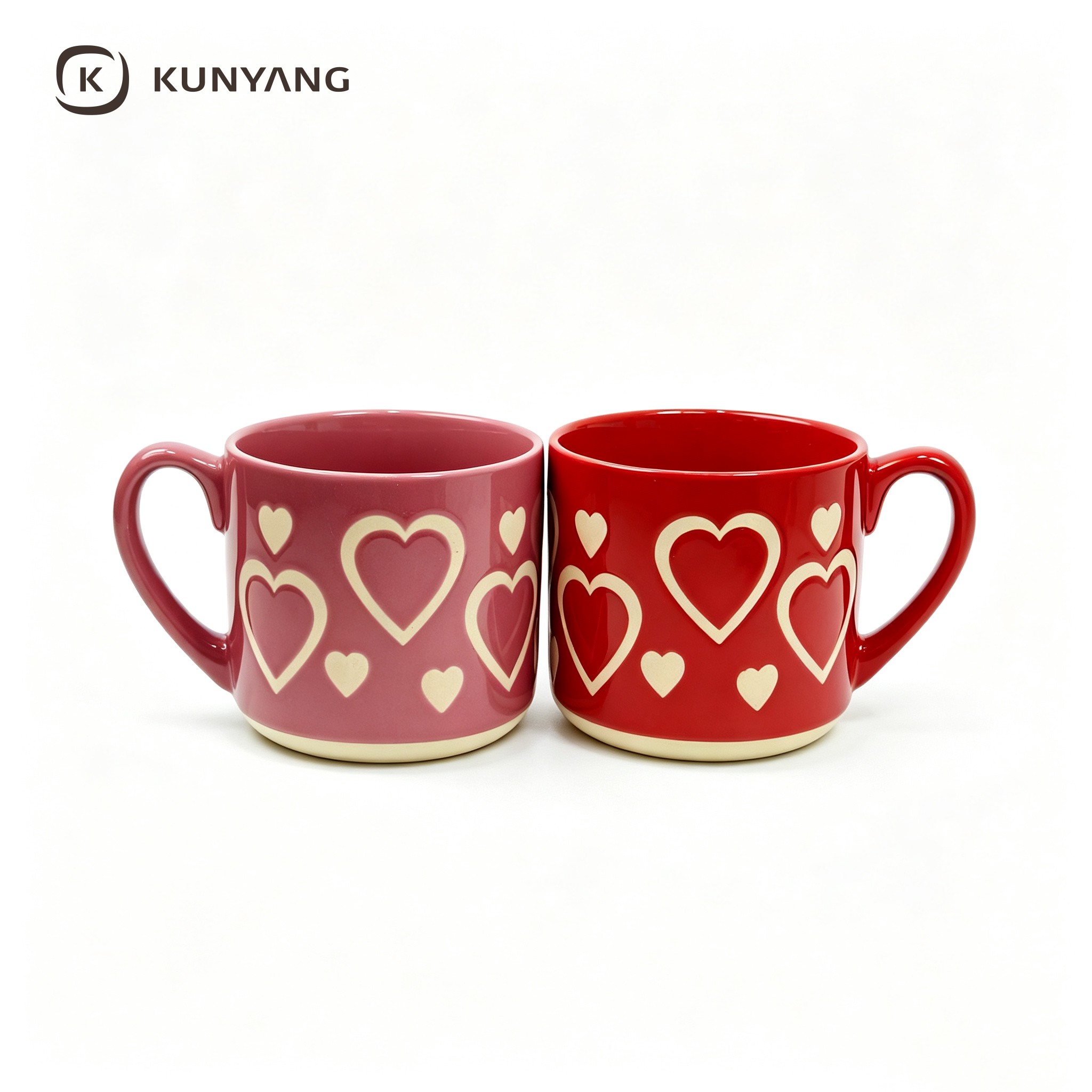 Luxury Heart Ceramic Mugs