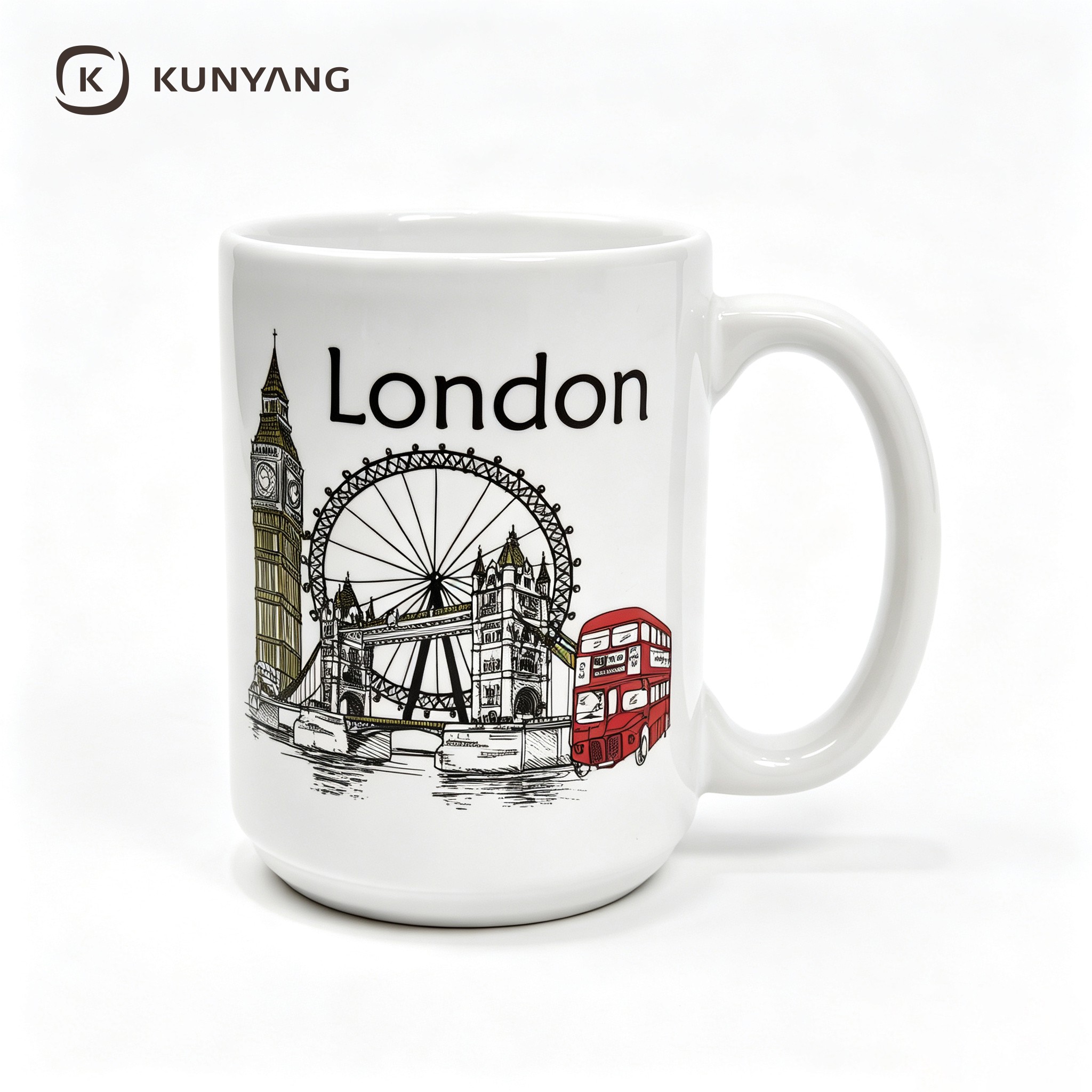 London Landmark Sketch Souvenir Coffee Mug