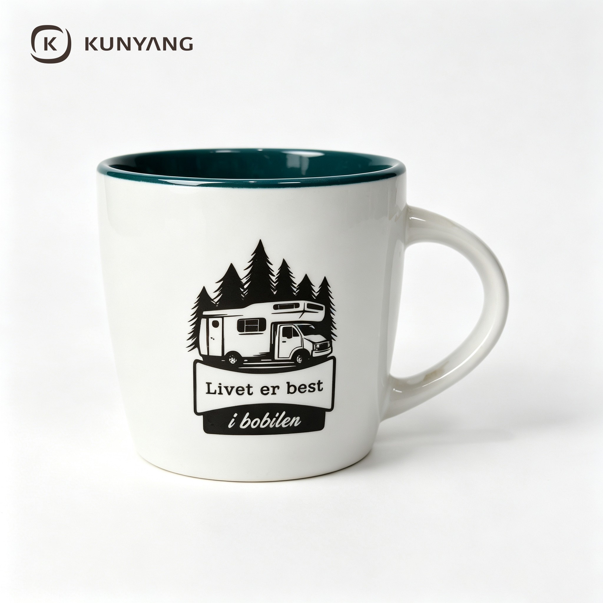 Norwegian RV Camper Green Mug