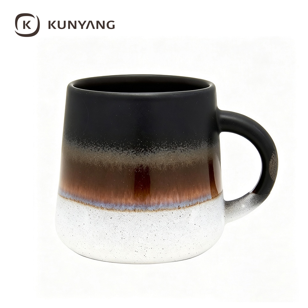 Black Brown Gradient Ceramic Mug