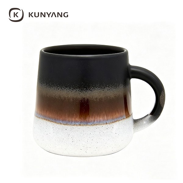 Black Brown Gradient Ceramic Mug