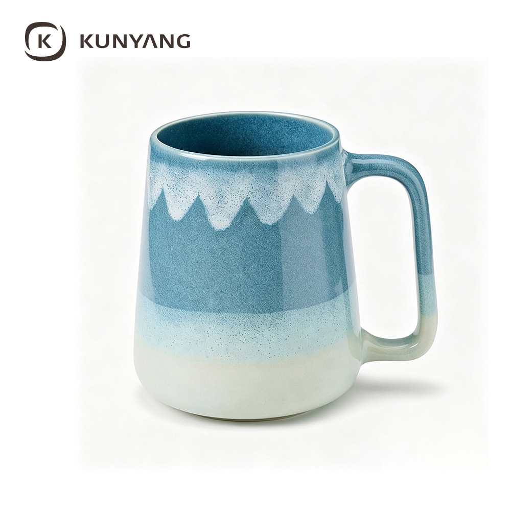 Two Tone Light Blue Gradient  Mug