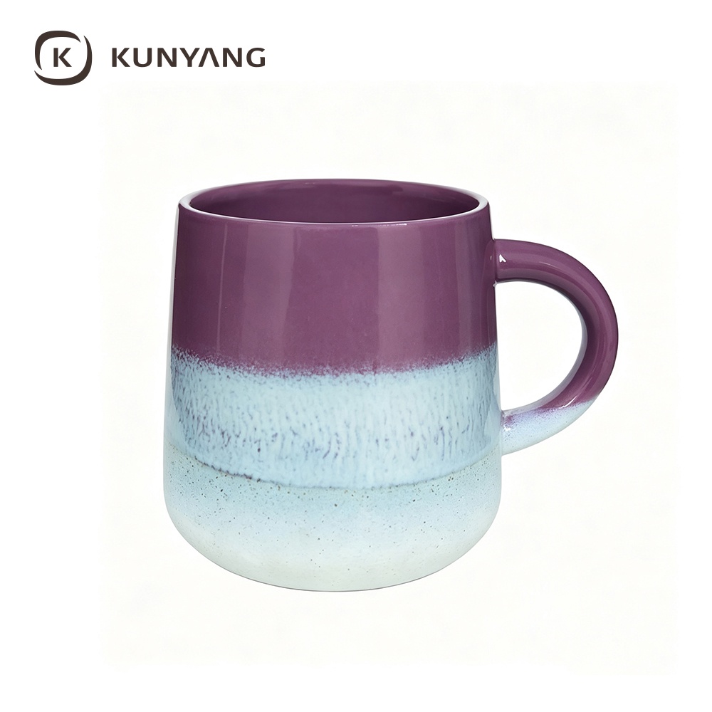 Purple Gradient Glaze Ceramic Mug