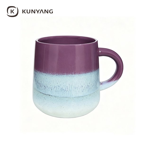 Purple Gradient Glaze Ceramic Mug