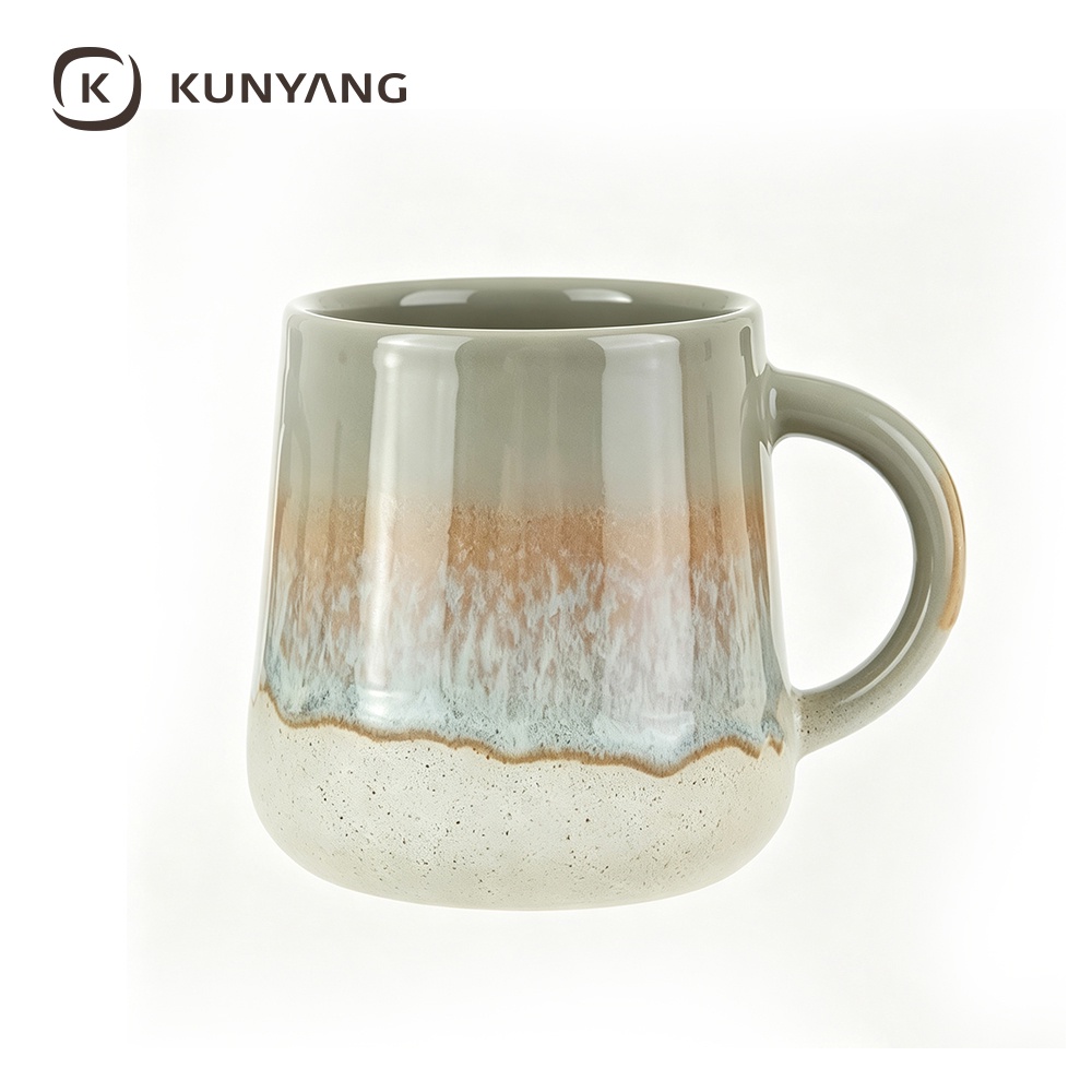 Grey Gradient Glaze Ceramic Mug