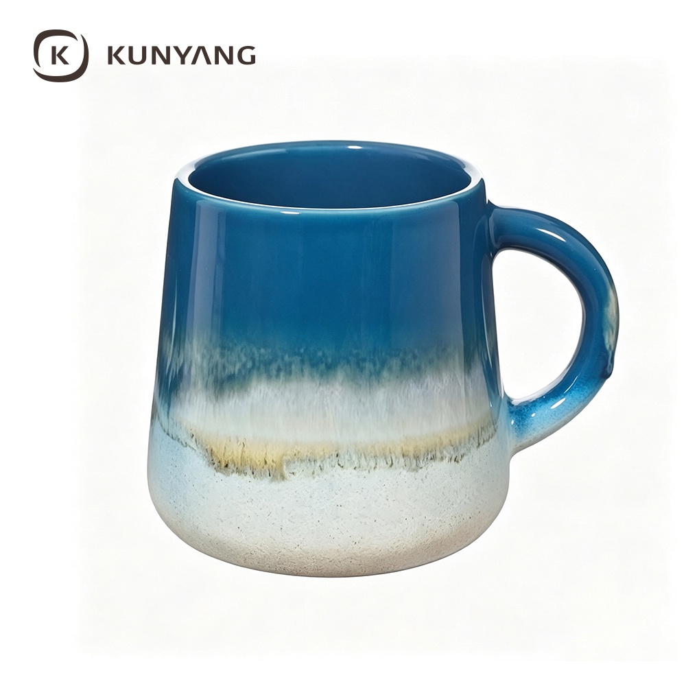 Blue Gradient Glaze Ceramic Mug