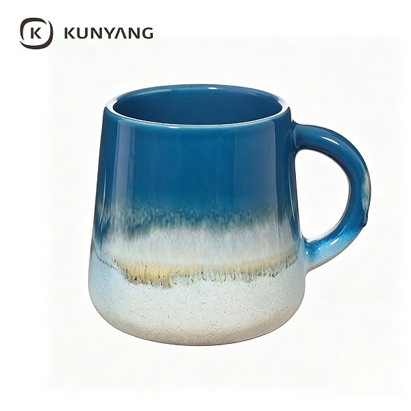 Blue Gradient Glaze Ceramic Mug