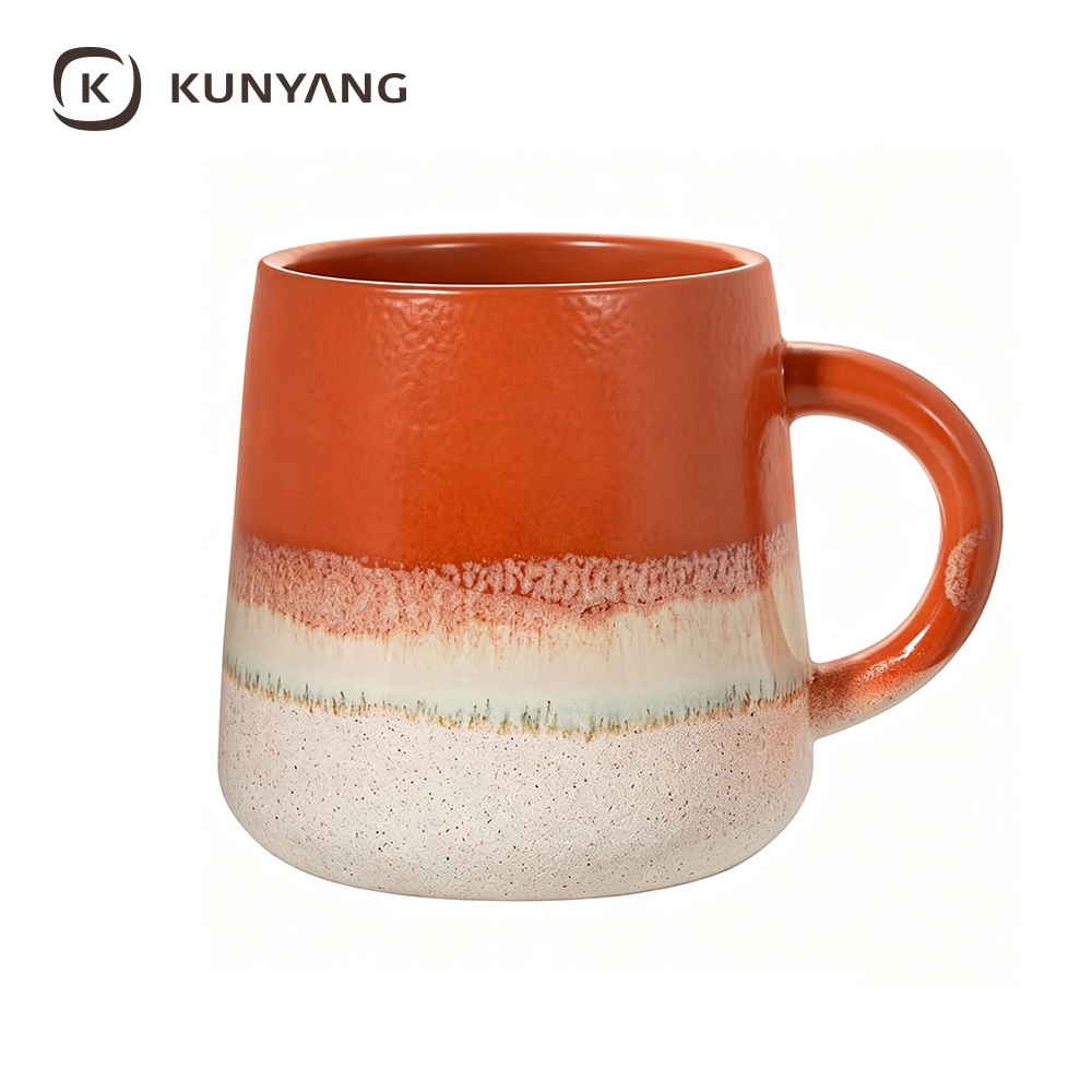 Red Gradient Glaze Ceramic Mug