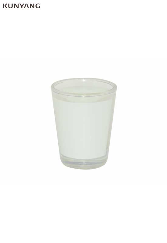 Sumblimation Glass Mug (White Patch)