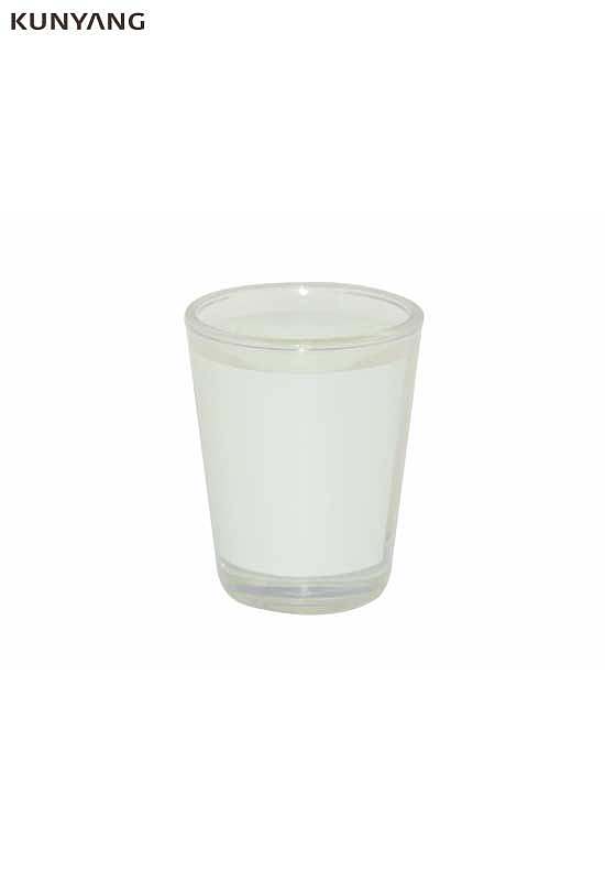 Sumblimation Glass Mug (White Patch)
