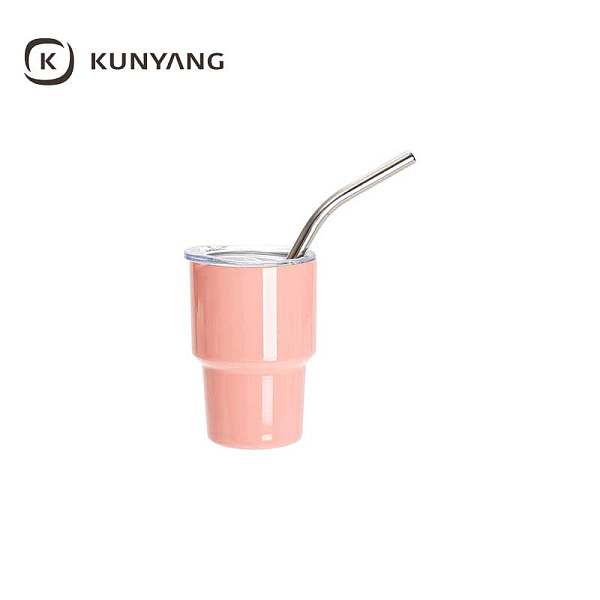 Mini Sublimation Stainless Steel Tumbler Shot Glass with Straw