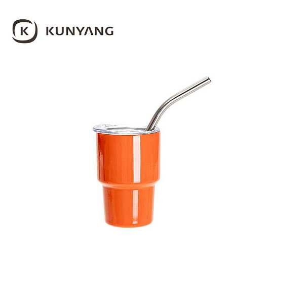 Mini Sublimation Stainless Steel Tumbler Shot Glass with Straw