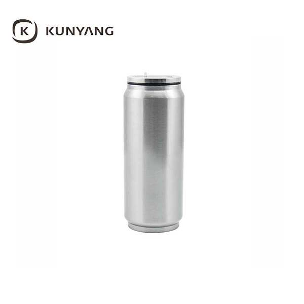 12oz Double Wall Stainless Can With Straw