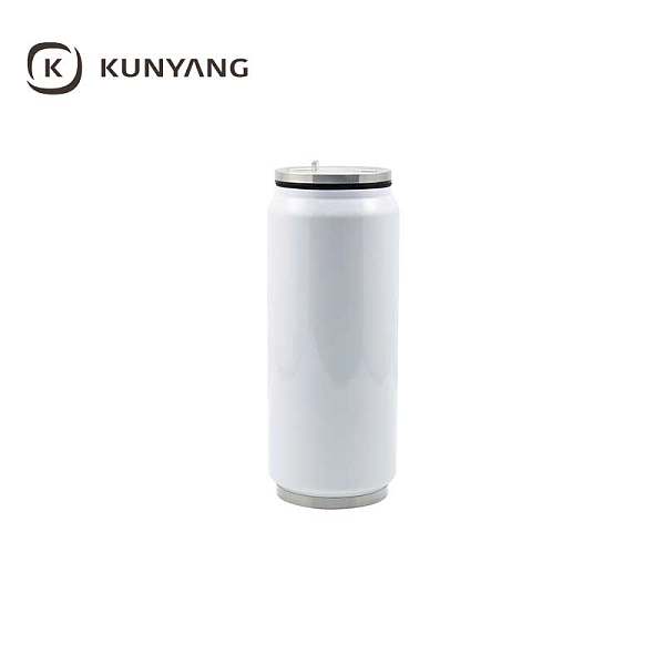 12oz Double Wall Stainless Can With Straw