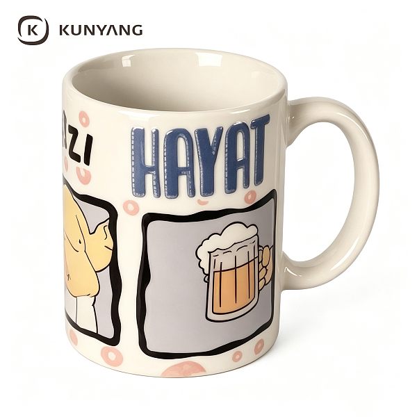 Comic Panel Beer Cartoon Ceramic Mug