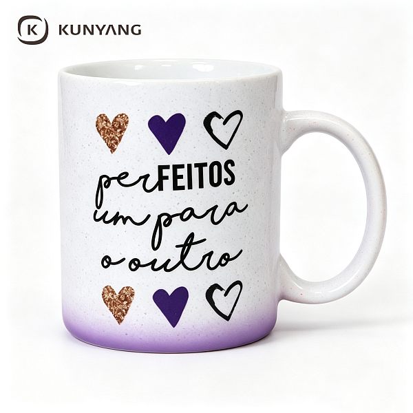 Multicolor Hearts Slogan Mug