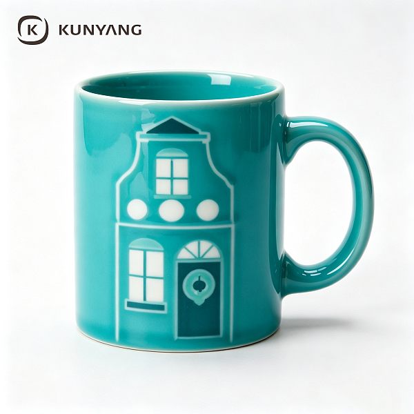 Holland Building Green Mug