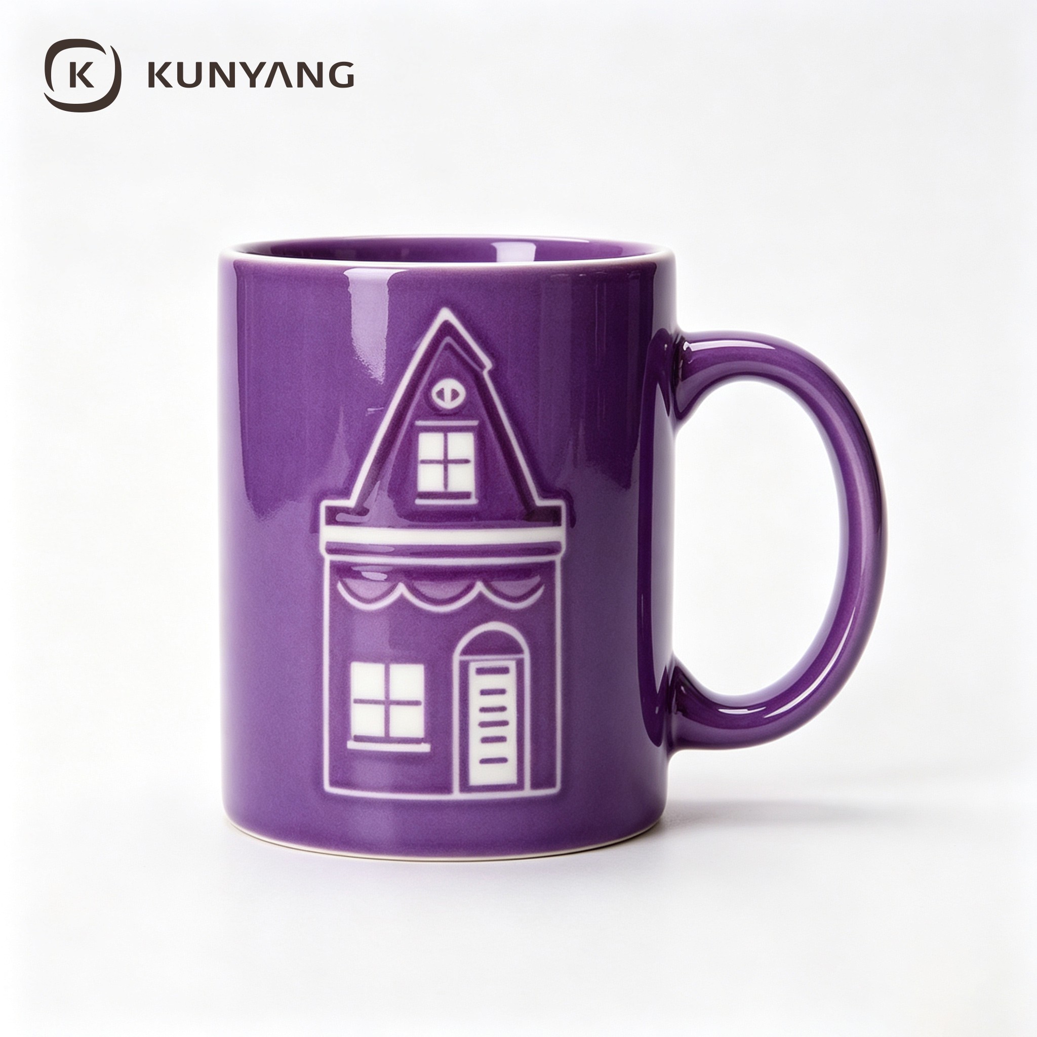 Holland Building Purple Mug