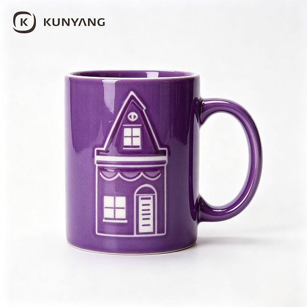 Holland Building Purple Mug
